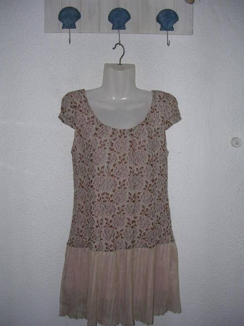 Vintage Chiffon Plait Dress  Size : 30/32