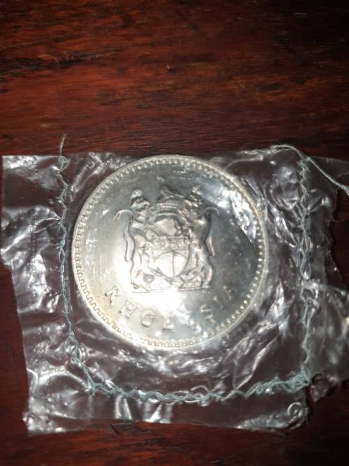 1975 25 Cents Rhodesian Coin
