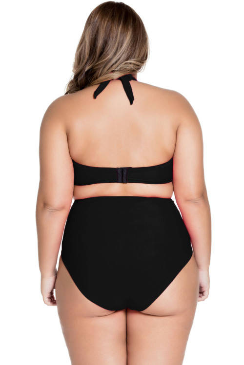 **PLUS SIZE** SEXY STRAPPY DETAIL BIKINI SET