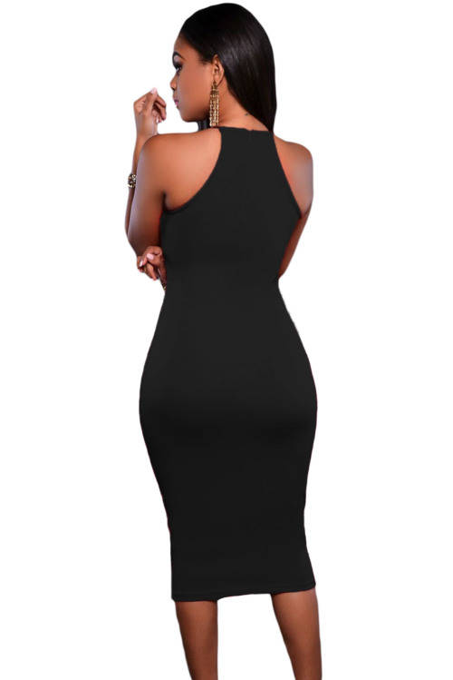 STUNNING EMBROIDERED LACE TOP DETAIL MIDI DRESS