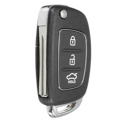 Car Remote Folding Flip Key Shell Case Fob Blade Right Fold for Hyundai ix35 Santa Fe 3 Button