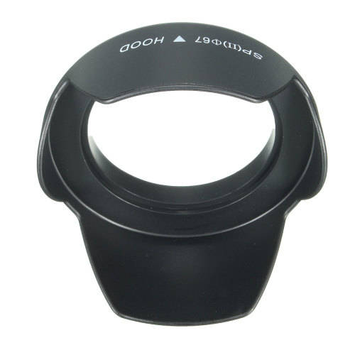 67mm Reversible Petal Flower Lens Hood Screw-On for Nikon Canon Olympus DSLR