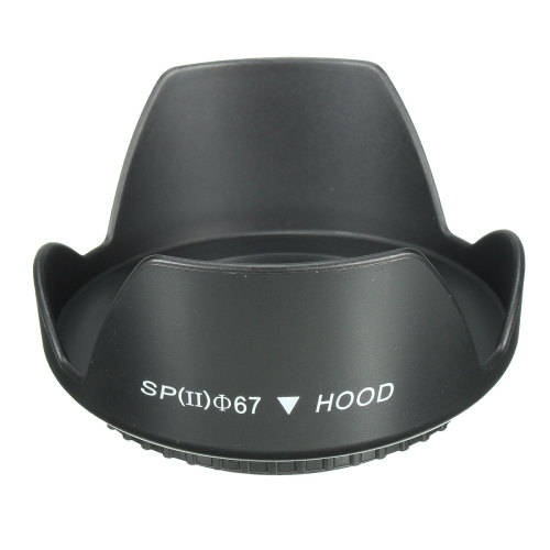 67mm Reversible Petal Flower Lens Hood Screw-On for Nikon Canon Olympus DSLR