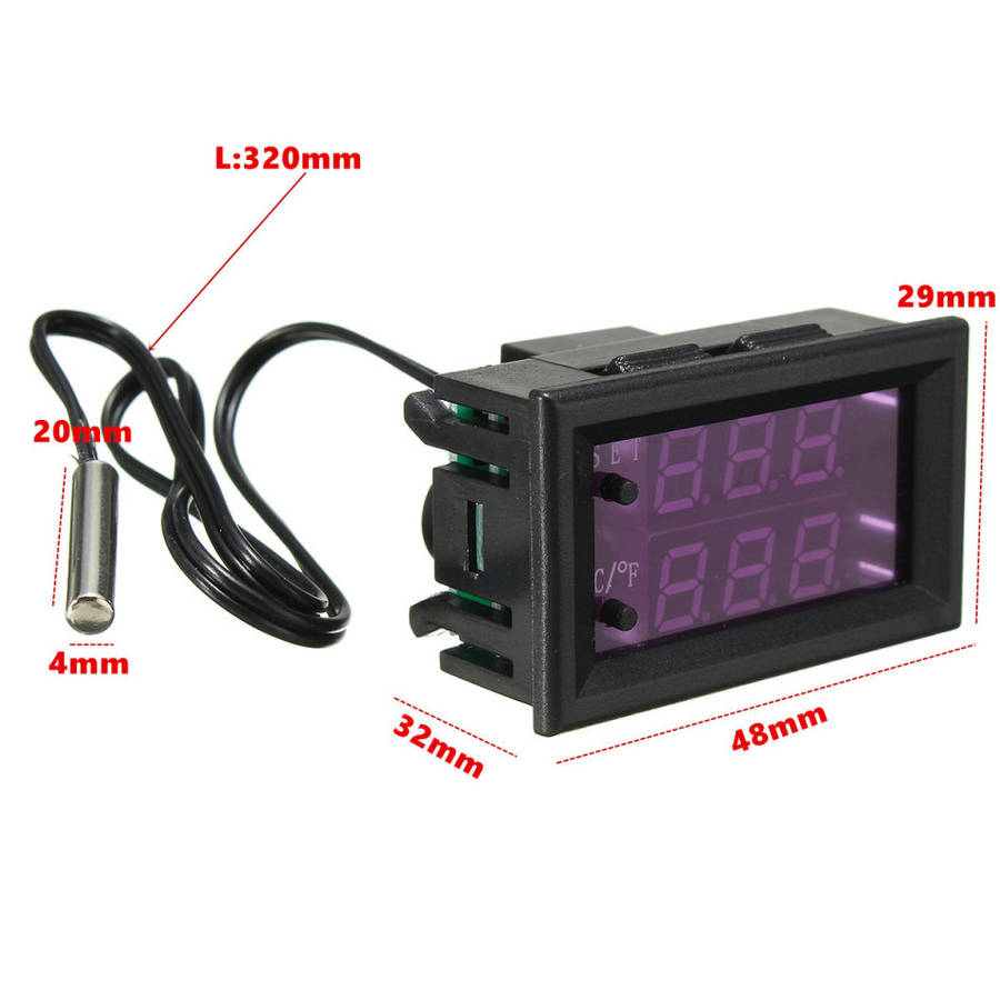 DC12V Digital LED Temperature Controller Switch Thermostat Control Switch