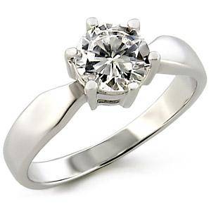 **POSTAGE R35** STAINLESS STEEL SIMULATED DIAMOND RING