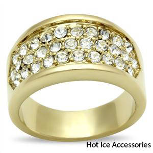 **INTERNATIONAL SHIPPING** GOLD PLATED SIMULATED DIAMOND RING*NO COMBINED SHIPPING