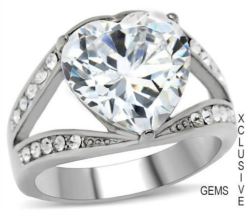 **R35 POSTAGE** STAINLESS STEEL SIMULATED DIAMOND RING