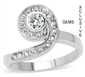 **R35 POSTAGE** STAINLESS STEEL SIMULATED DIAMOND RING