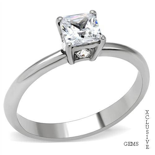 **R35 POSTAGE** STAINLESS STEEL SIMULATED DIAMOND RING