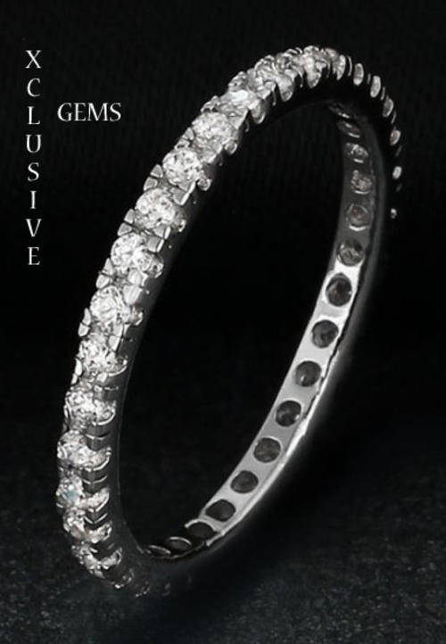 *LOCALLY IN STOCK* STUNNING SIMULATED DIAMOND GENUINE 925 STERLING SILVER LADIES RING