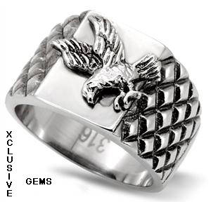 STAINLESS STEEL MEN'S RING