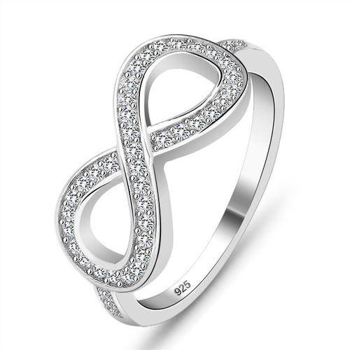 STERLING SILVER FULLY HALLMARKED ENGAGEMENT RING