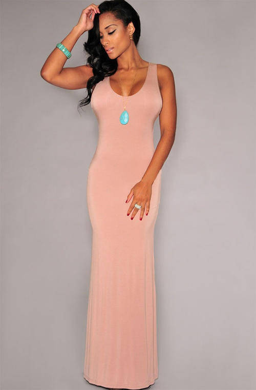 BEAUTIFUL CAGE BACK SLEEVELESS DRESS