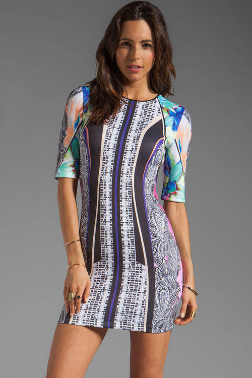 TRENDY ARTISTIC PRINT DRESS