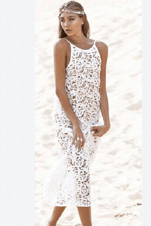 MAGNIFICENT FLORAL MAXI BEACH DRESS