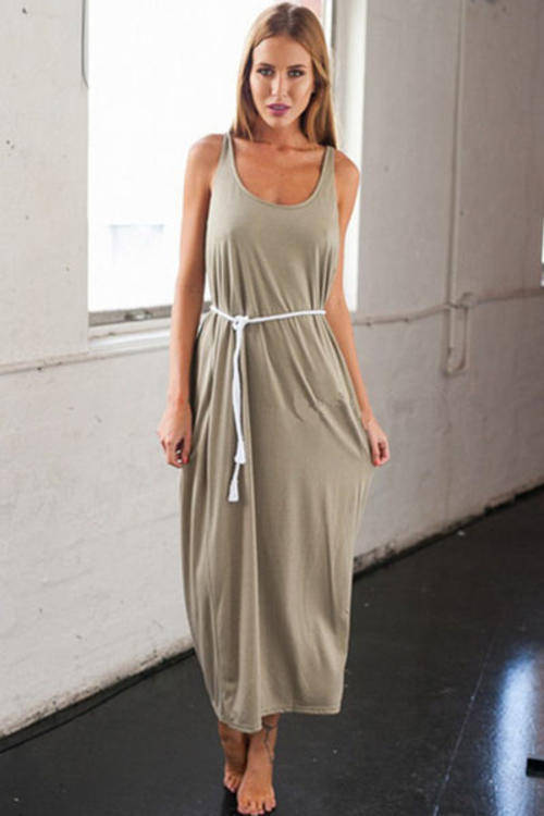 VERSATILE RUCHED OPEN BACK MAXI DRESS
