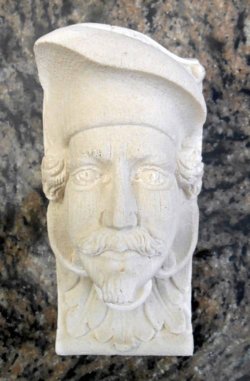 Beautiful antique style plaque "The Musketeer"