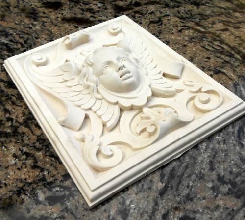 Beautiful antique style plaque "Angel"
