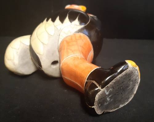 RAKU POTTERY HIGHLY COLLECTIBLE OSTRICH FIGURINE