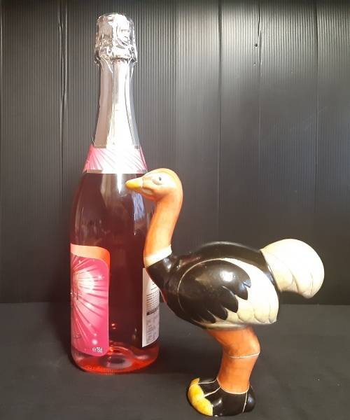 RAKU POTTERY HIGHLY COLLECTIBLE OSTRICH FIGURINE