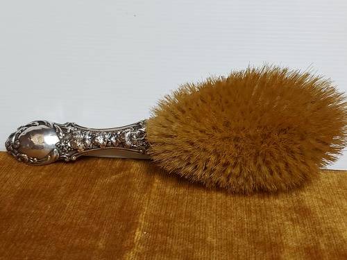 1903 ANTIQUE EDWARDIAN ERA HALLMARKED BIRMINGHAM SILVER-BACKED BRUSH
