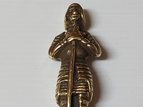 AWESOME VINTAGE BRASS MEDIEVAL KNIGHT LETTER OPENER