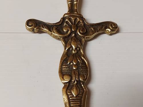 AWESOME VINTAGE BRASS MEDIEVAL KNIGHT LETTER OPENER