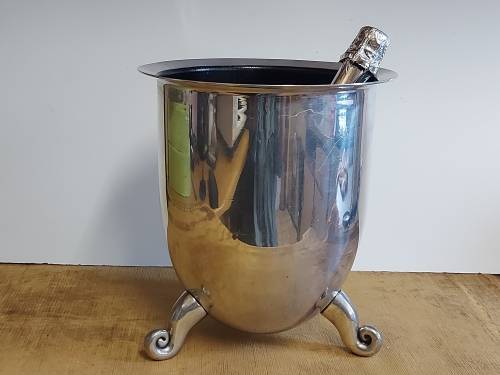CARROL BOYES FUNCTIONAL ART: STUNNING EARLY DESIGN LARGE CHAMPAGNE COOLER WITH AN INNER COATING
