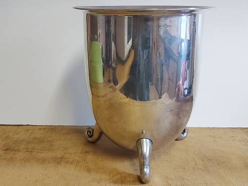 CARROL BOYES FUNCTIONAL ART: STUNNING EARLY DESIGN LARGE CHAMPAGNE COOLER WITH AN INNER COATING