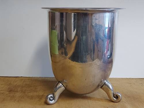 CARROL BOYES FUNCTIONAL ART: STUNNING EARLY DESIGN LARGE CHAMPAGNE COOLER WITH AN INNER COATING
