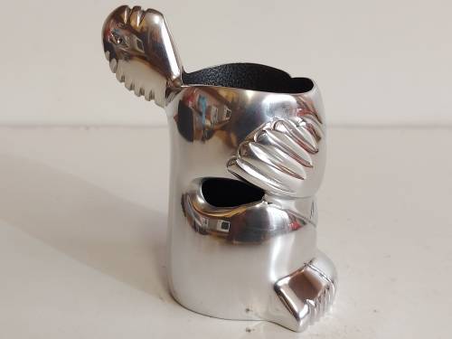 CARROL BOYES FUNCTIONAL ART: STUNNING EARLY DESIGN BOXED PEN HOLDER WITH AN INNER COATING