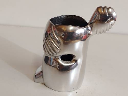 CARROL BOYES FUNCTIONAL ART: STUNNING EARLY DESIGN BOXED PEN HOLDER WITH AN INNER COATING