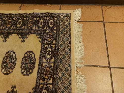 VINTAGE PURE WOOL HAND WOVEN PERSIAN CARPET RUNNER, 3.1 METRE X 76 CM