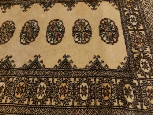 VINTAGE PURE WOOL HAND WOVEN PERSIAN CARPET RUNNER, 3.1 METRE X 76 CM
