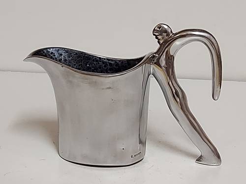 CARROL BOYES FUNCTIONAL ART: BEAUTIFUL EARLY DESIGN MILK JUG MAN IN EXCELLENT CONDITION