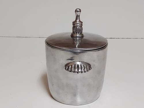 CARROL BOYES EARLY DESIGN SOLID AND HEAVY PEWTER LIDDED ICE BUCKET