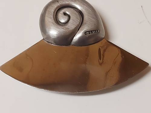 VINTAGE CARROL BOYES FUNCTIONAL ART EARLY DESIGN PEWTER AND STAINLESS STEEL HERB CUTTER
