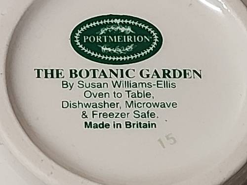 VINTAGE PORTMEIRION THE BOTANIC GARDEN BY SUSAN WILLIAMS-ELLIS TEA CUP AND SAUCER