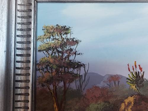 INVESTMENT ART: ORIGINAL W P GROBLER OIL ON BOARD LANDSCAPE PAINTING