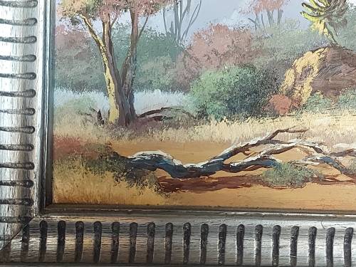 INVESTMENT ART: ORIGINAL W P GROBLER OIL ON BOARD LANDSCAPE PAINTING