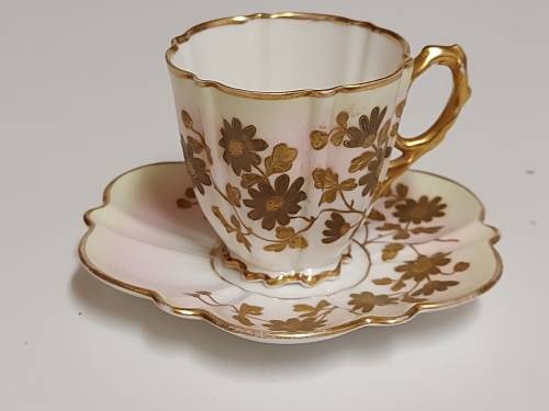 AMAZING FIND! STUNNING ULTRA RARE ANTIQUE OLD HALL 1790 CUP AND SAUCER
