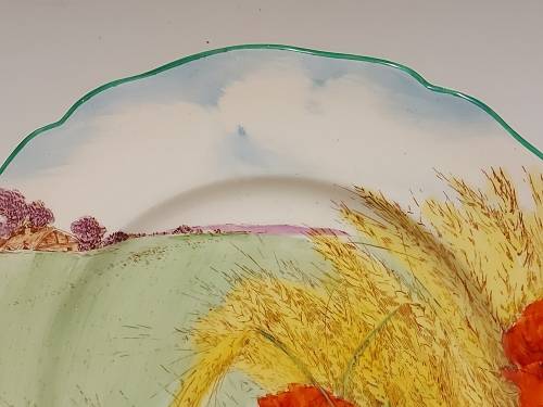 VINTAGE ROYAL DOULTON D 6312 HANGING PLATE DEPICTING A STUNNING LANDSCAPE ARTWORK