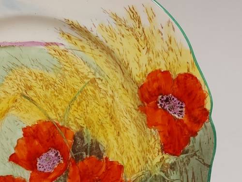 VINTAGE ROYAL DOULTON D 6312 HANGING PLATE DEPICTING A STUNNING LANDSCAPE ARTWORK