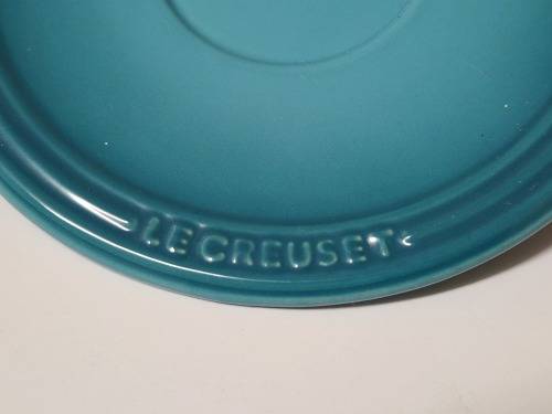 VINTAGE LE CREUSET TEA CUP AND SAUCER IN MINT CONDITION