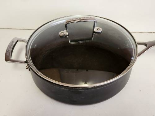 LE CREUSET BLACK IRON 26 CM PANHANDLE LIDDED POT