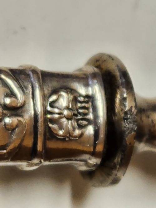 VINTAGE SET OF FOUR 800 SILVER HANDLED HALLMARKED FORKS