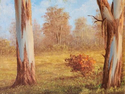 INVESTMENT ART: STUNNING LARGE ORIGINAL OIL ON BOARD PAINTING BY SOUTH AFRICAN ARTIST, E KORUB