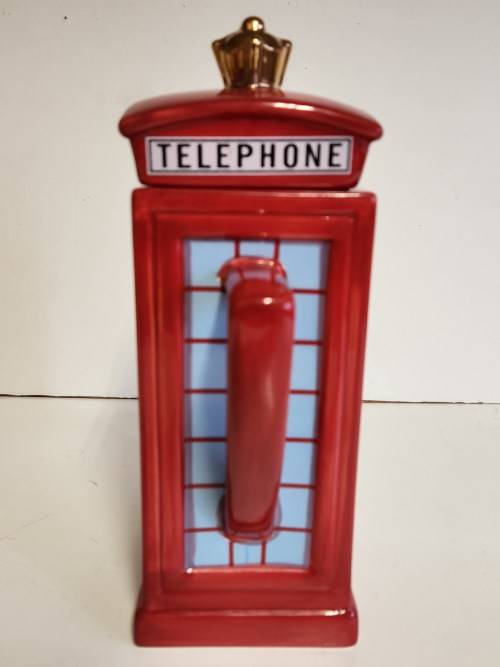 LONDON POTTERY MEMORIES OF LONDON COLLECTION RED TELEPHONE BOOTH TEA POT