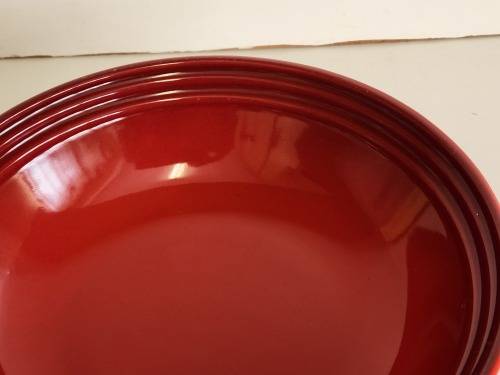 BEAUTIFUL LE CREUSET  ROUND FLAMBE CERAMIC BOWL