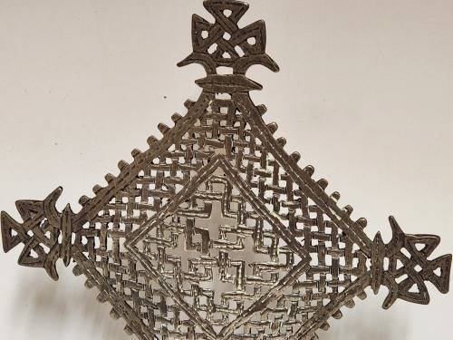 ANTIQUE ETHIOPIAN PROCESSIONAL CROSS (1 OF 2)